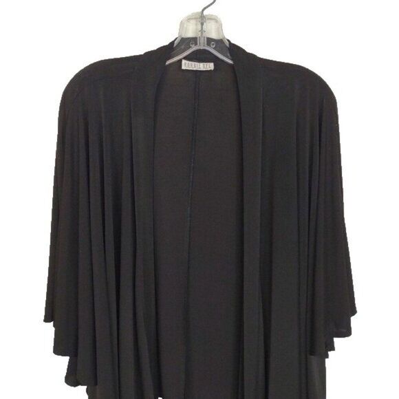 Robbie Bee Black Shrug size Medium Oversized Open Front - Picture 8 of 8